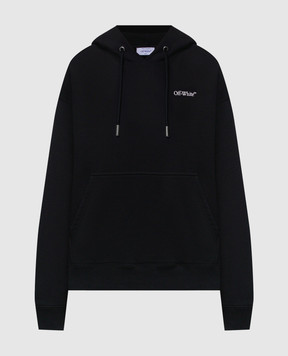 Off-White Black hoodie with Half Arrow emblem 44MBB085S26F00A