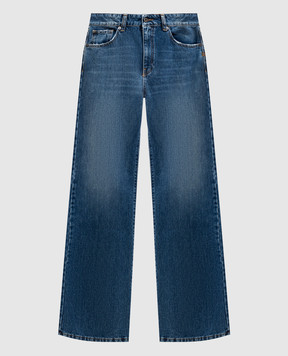 Solotre Blue jeans with a worn effect M1AB0145