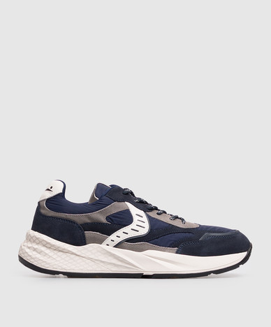 CLUB22 blue combination sneakers with patch