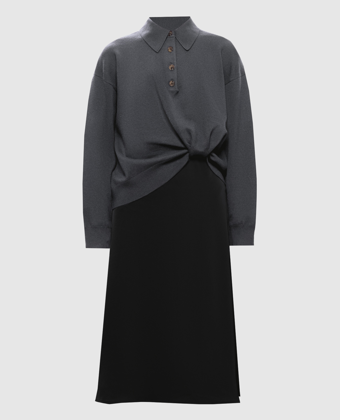 Gray polo dress