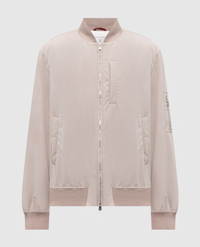 Brunello Cucinelli Beige bomber jacket MM4796564