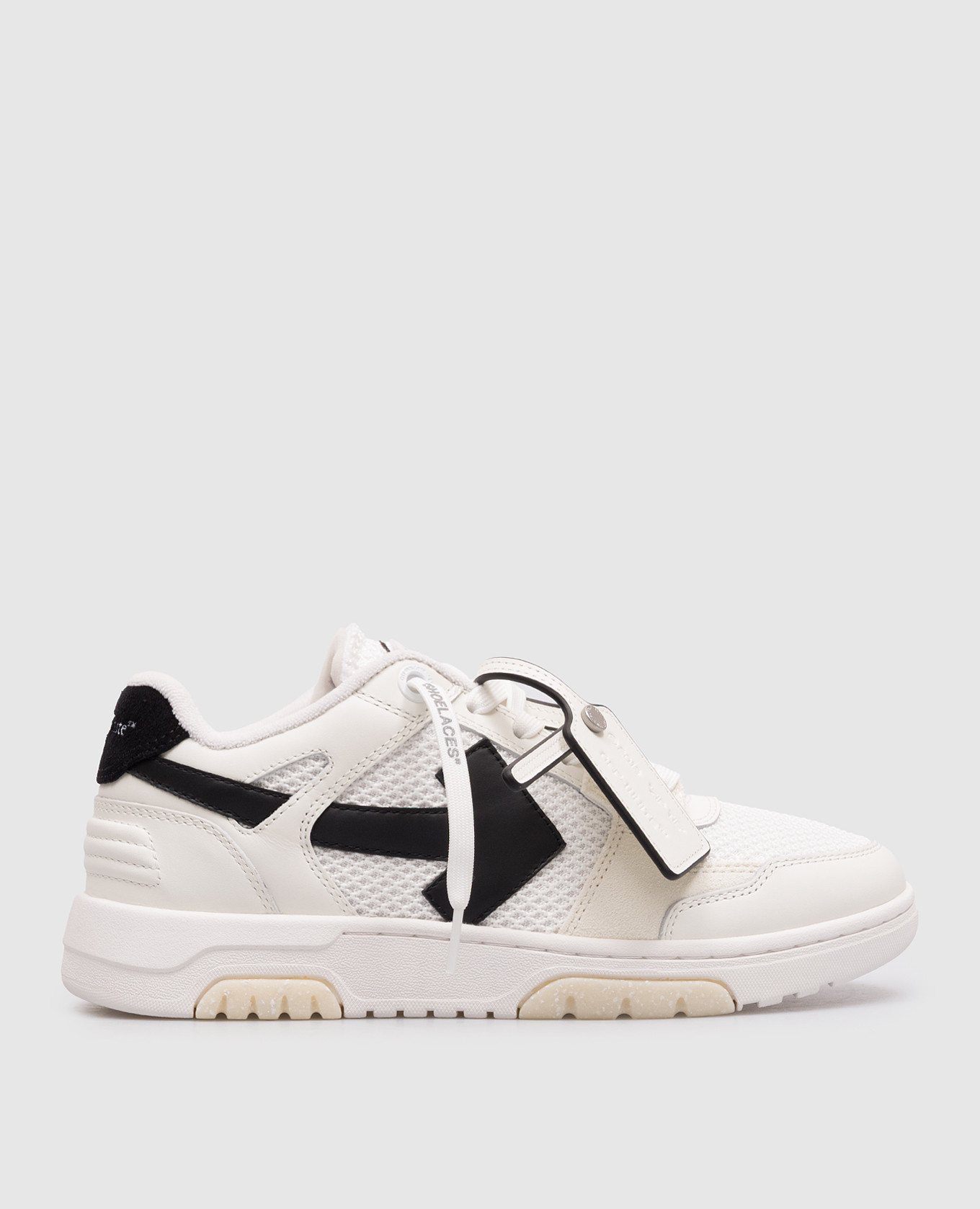White Slim Out Of Office logo combo sneakers