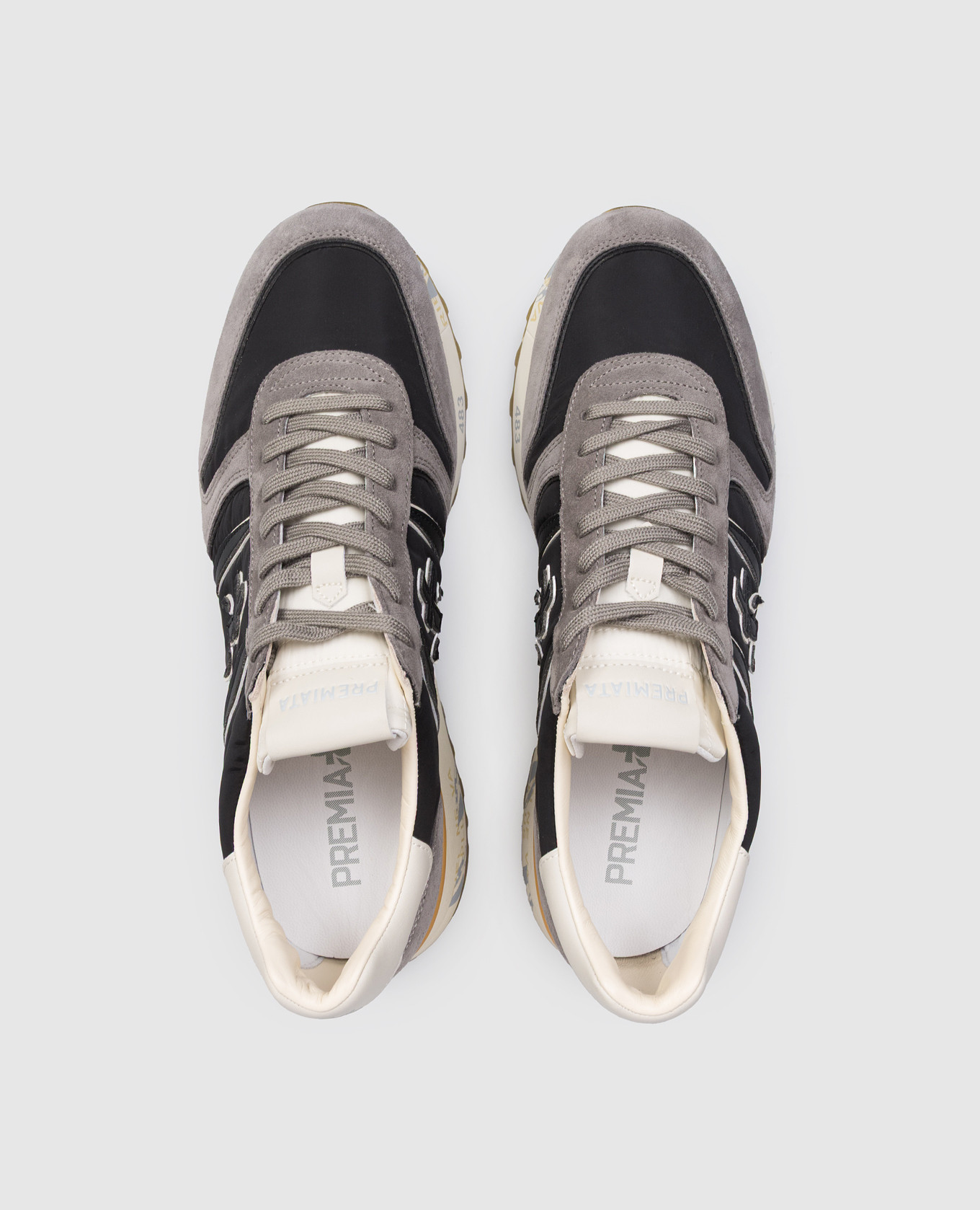 

LANDER logo combination sneakers Premiata, Black