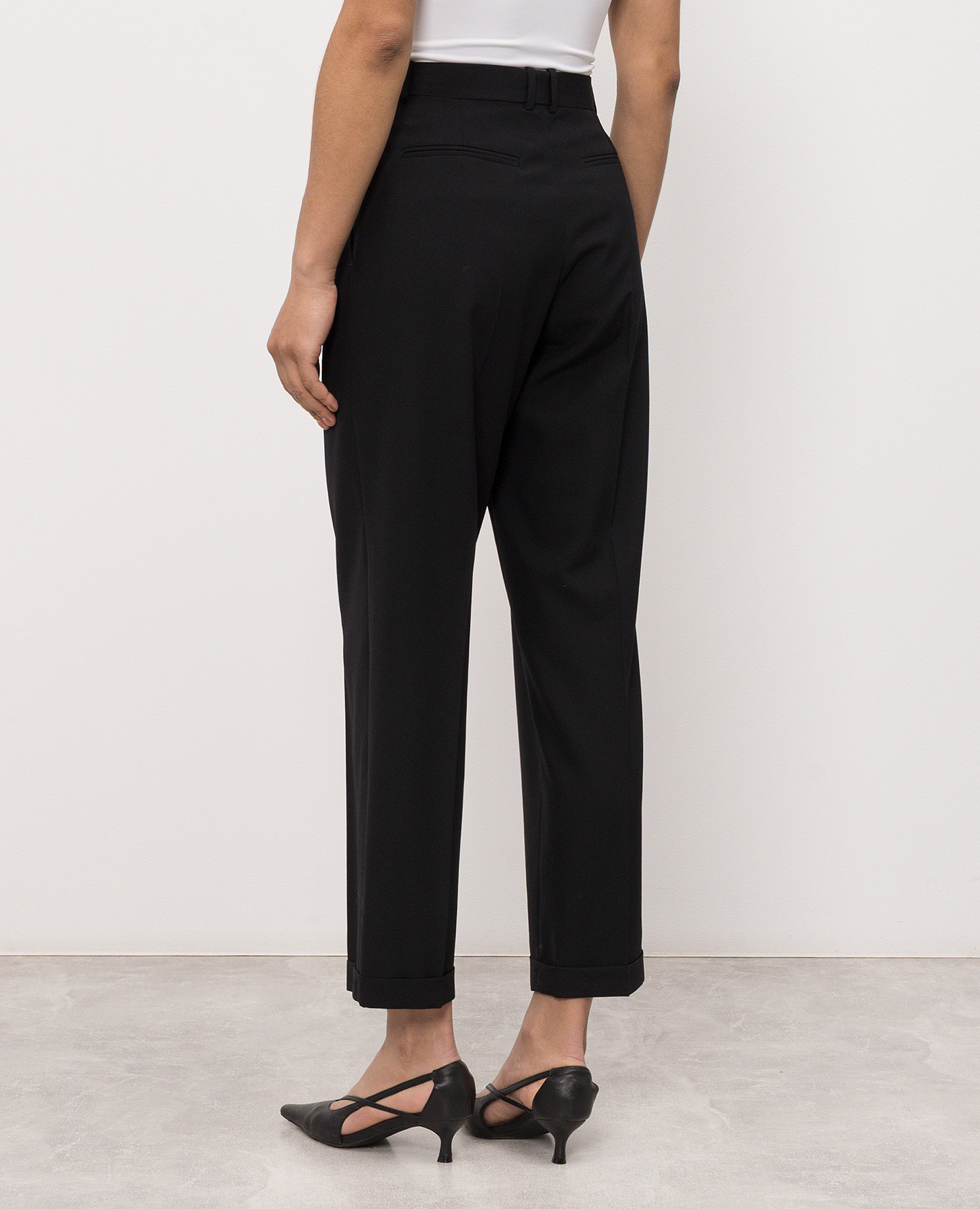Fini black wool trousers The Row 4