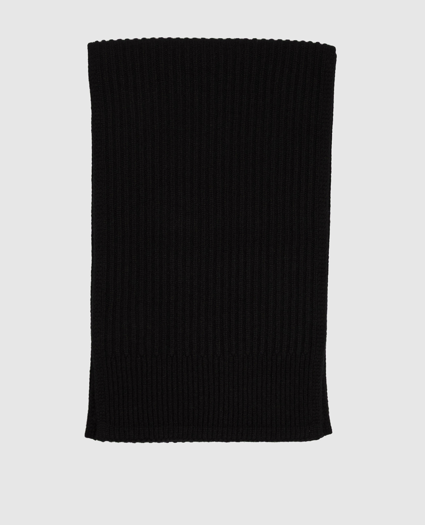 Black cashmere scarf