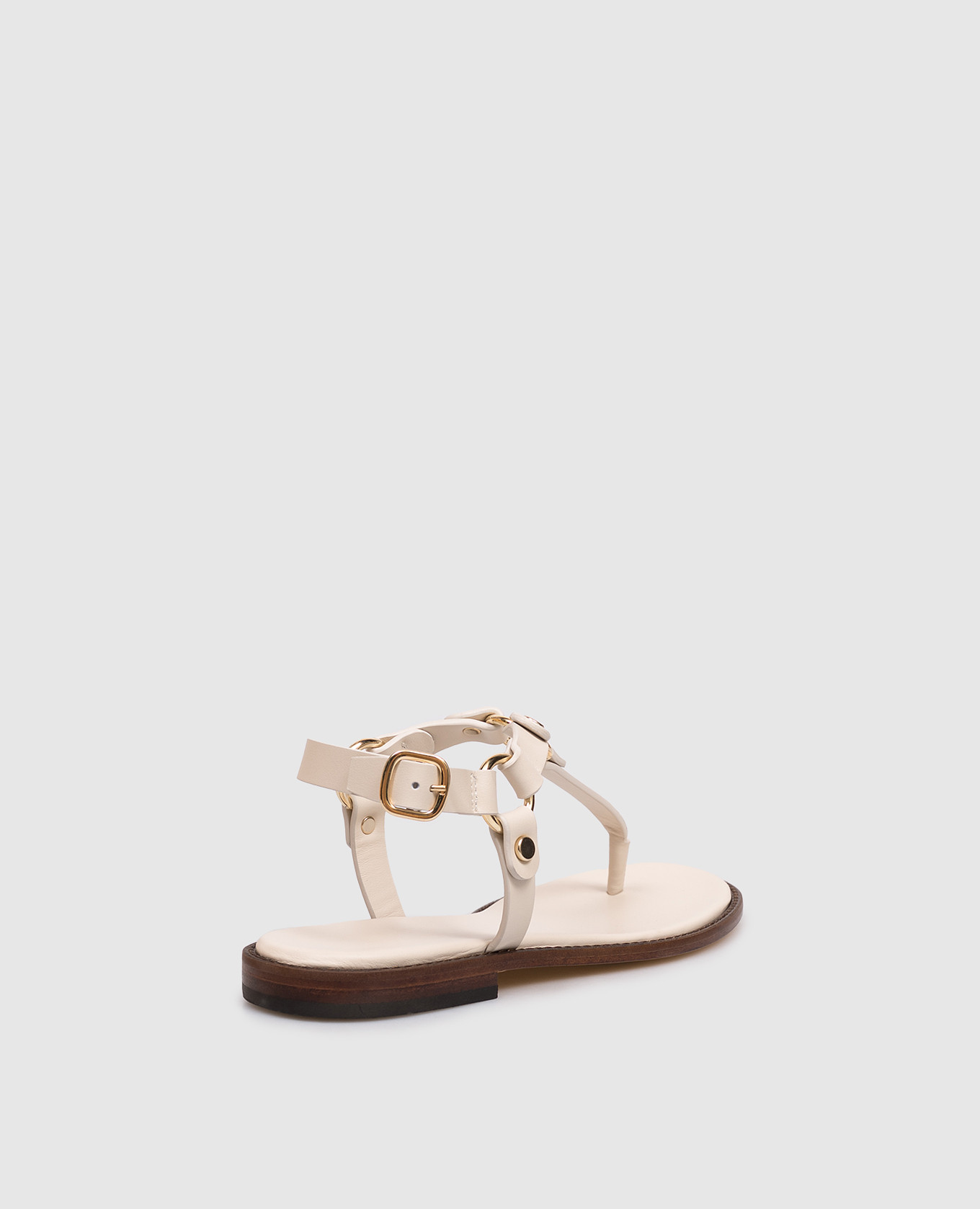 

Ivory leather sandals Doucal's, Beige