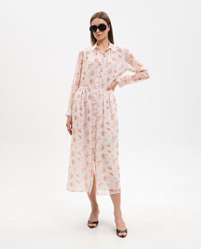 Ballantyne Pink silk shirt dress BLD258SSI20