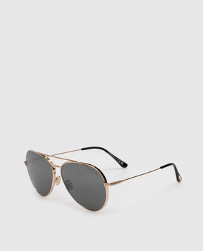 Tom Ford Dashel gold aviator sunglasses FT0996