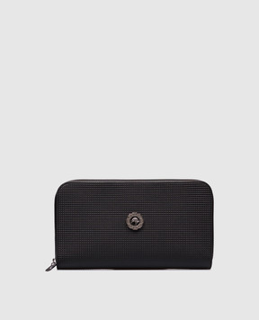 Stefano Ricci Black leather clutch wallet with branded embossing PP444GUVHI1