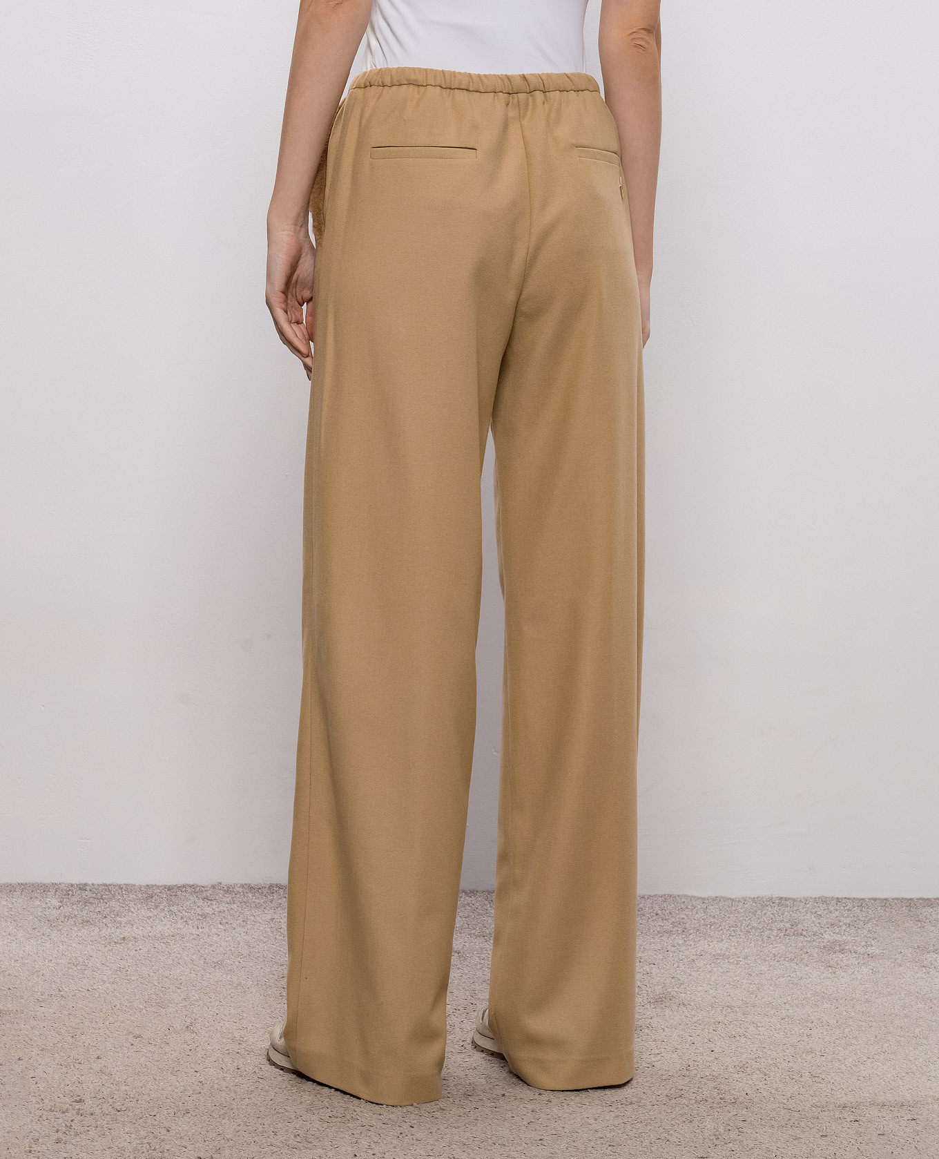 Beige wool pants Herno 4