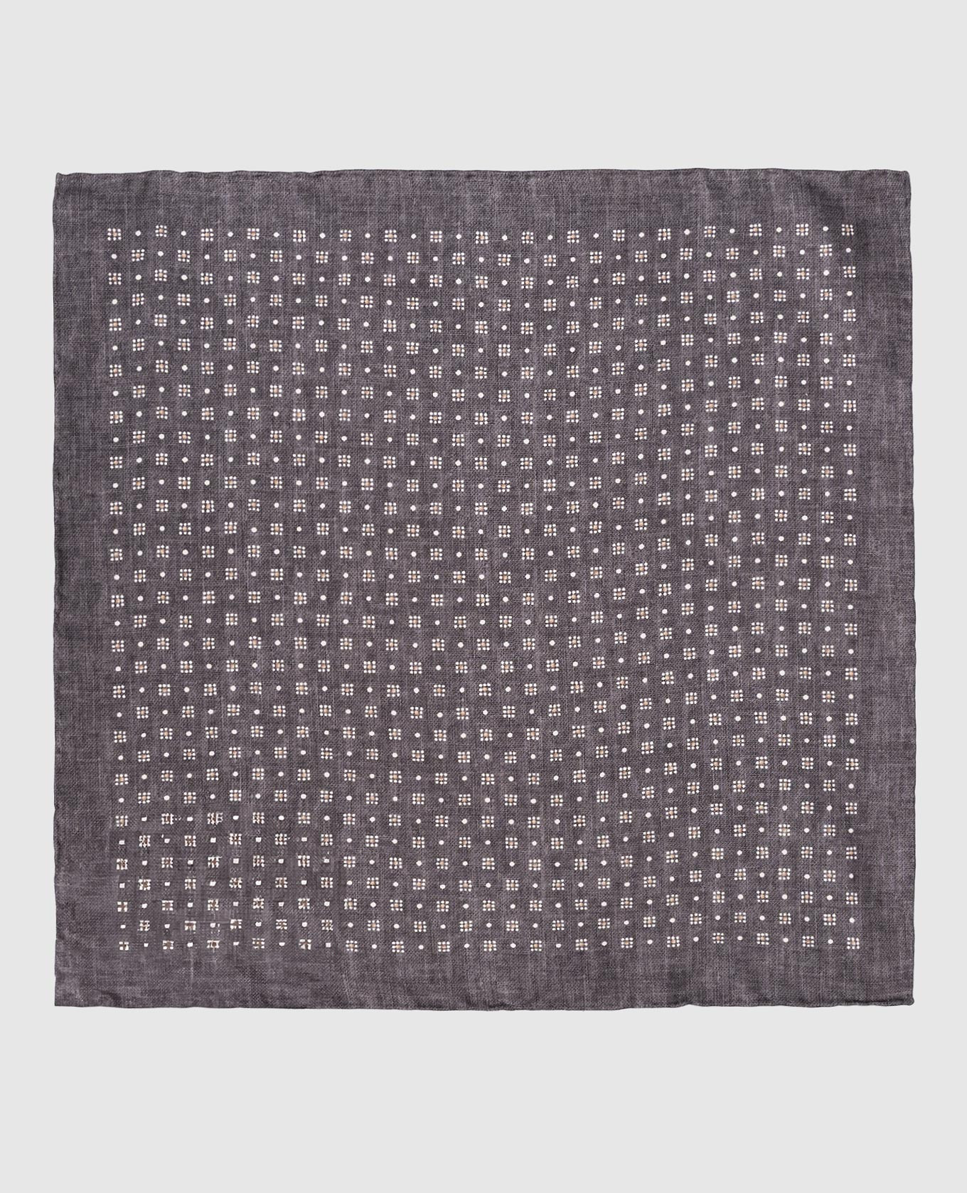 

Gray patterned silk pachet Brunello Cucinelli, Grey