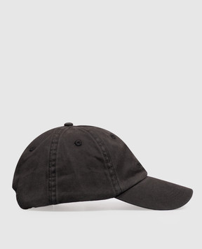 Stone Island Black cap with logo embroidery L2S159100007S0106