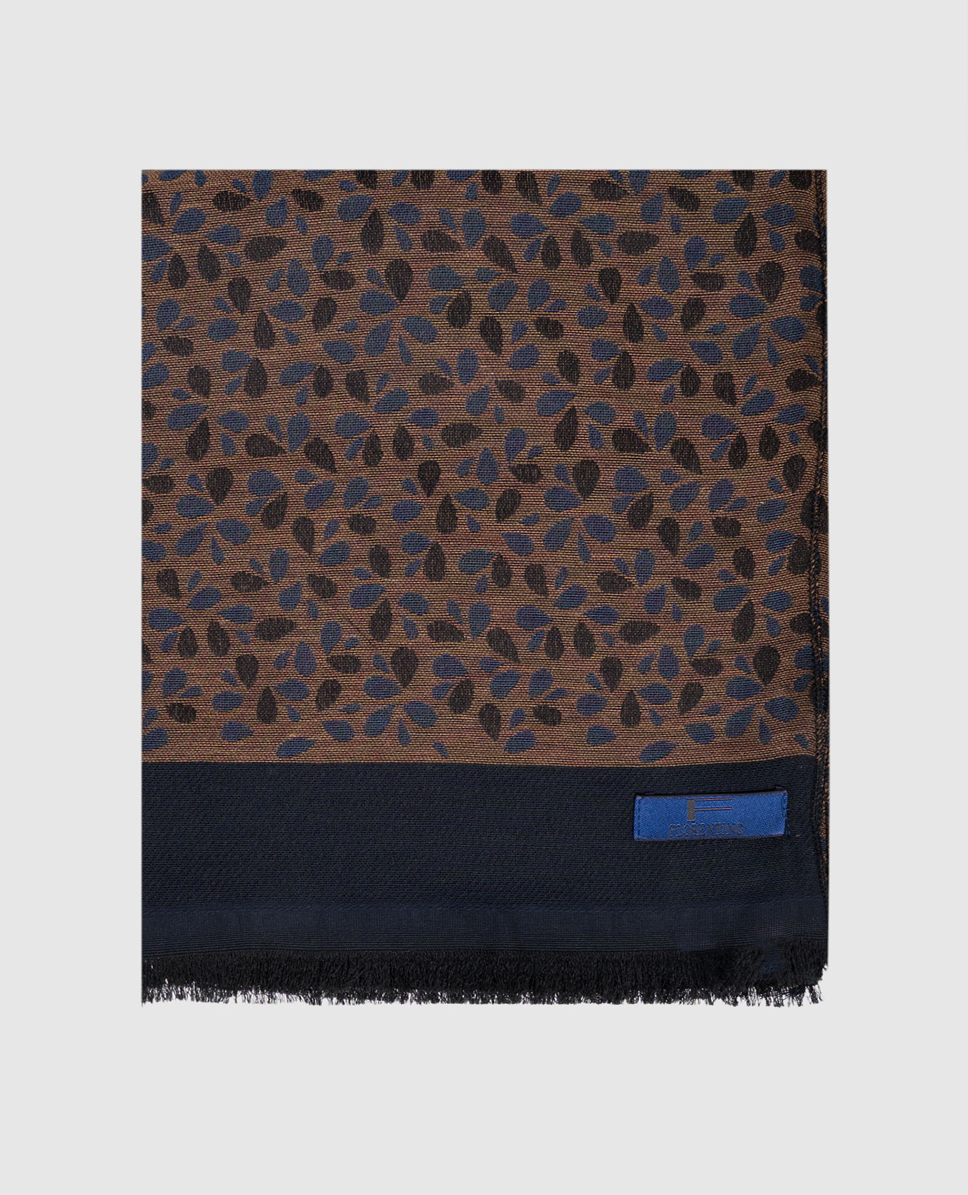 

Brown patterned scarf Florentino