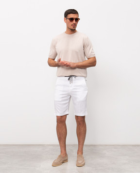 Marco Pescarolo White linen shorts CENITO5302