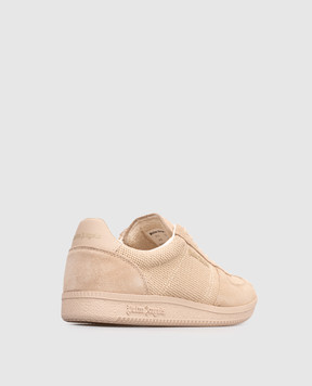 Palm Angels Brown combination sneakers PMIA109S26LEA001