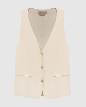 Twinset Beige vest with logo 261TP2224