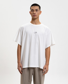 Maison Margiela MM6 White T-shirt with logo patch SH0GC0032M20170
