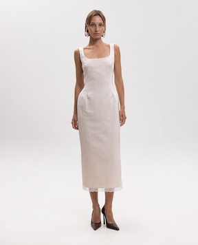 Magda Butrym Midi dress with lace DRESS19112726