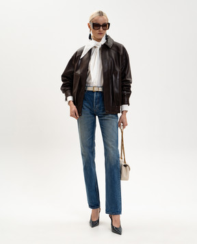 Saint Laurent Blue jeans with a worn effect 827965Y35AY