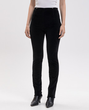 Masnada Black velvet pants 8143