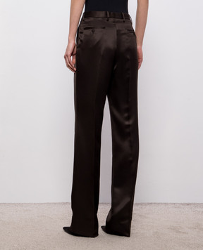 Tom Ford Brown silk pants PAW688FAX1744