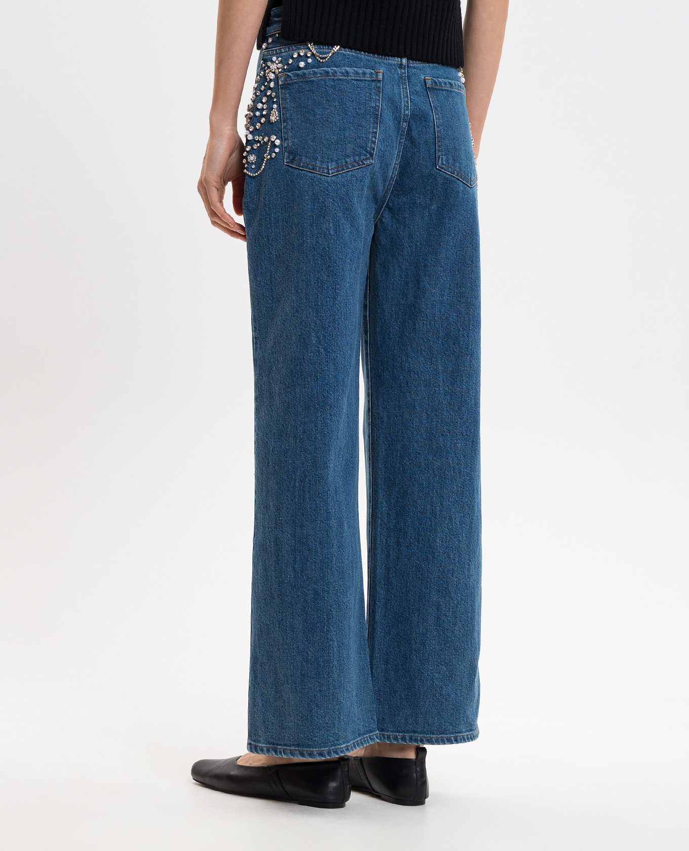 

Jude blue jeans with crystals Simkhai