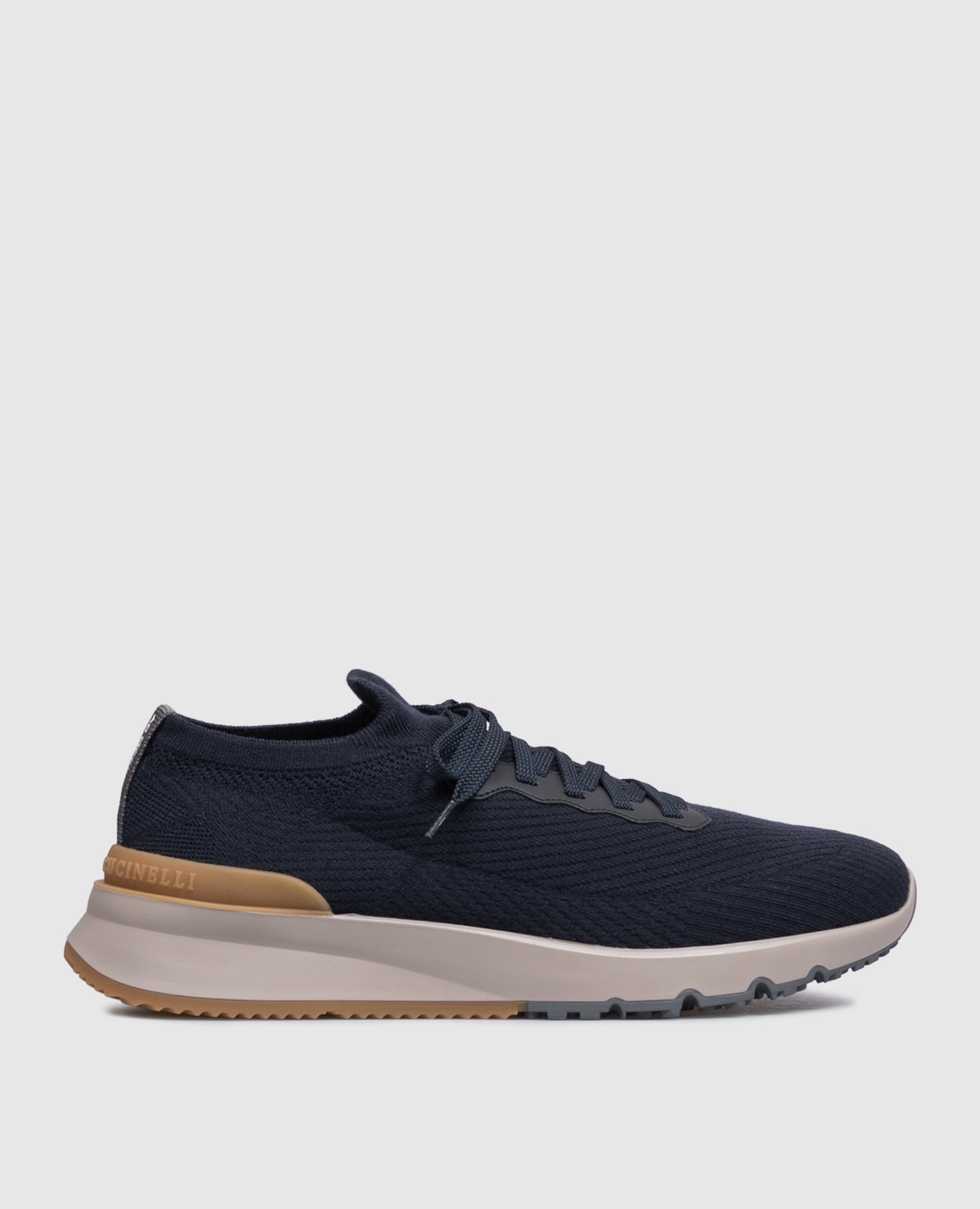 Navy blue insulated wool sneakers
