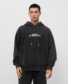 Off-White Gray Xerox Star hoodie 44MBB085F5F005