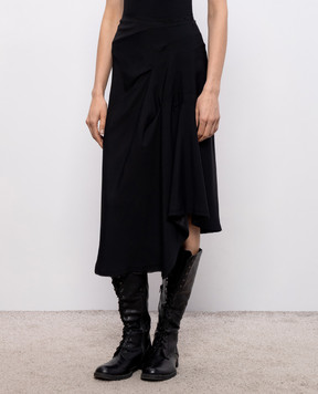 Marc Le Bihan Black silk skirt 25400
