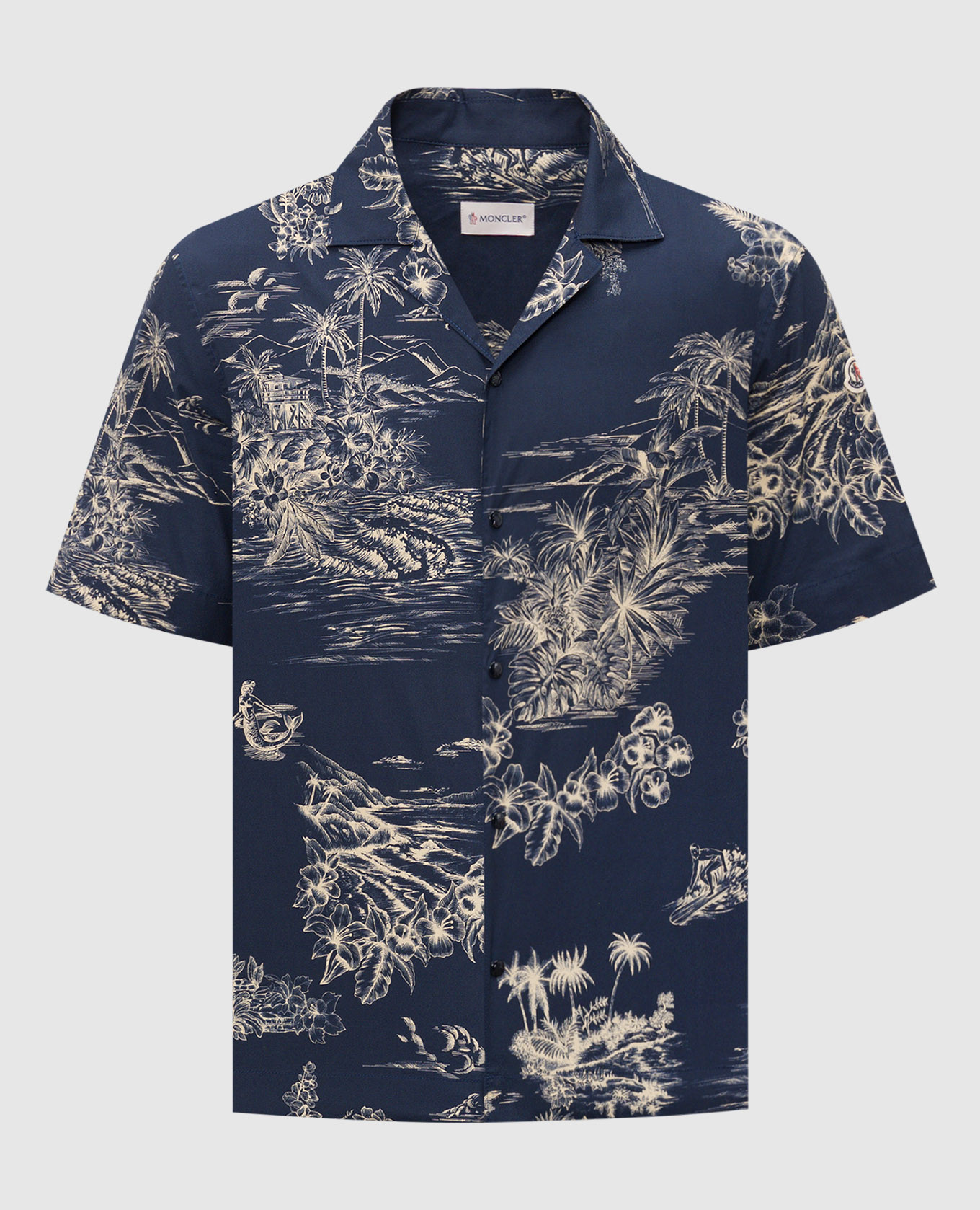 Blue printed shirt