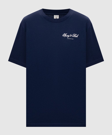 Club Script blue t-shirt