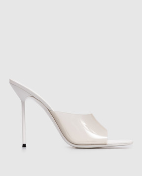 Paris Texas LIDIA white mules PX1600XPVCV