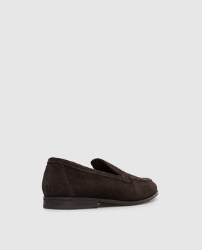 Doucal's Brown suede Visone loafers DU3517NOTTUY009