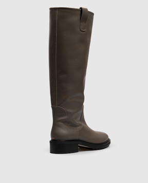 Aeyde Brown leather Henry boots KB0241002052226