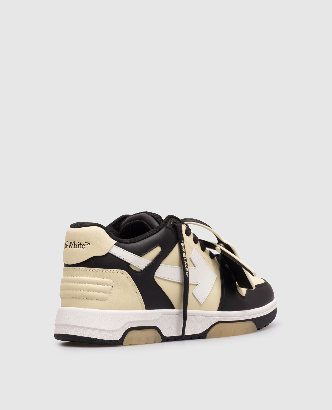 

Out Of Office leather sneakers with contrast logo Off-White, Beige