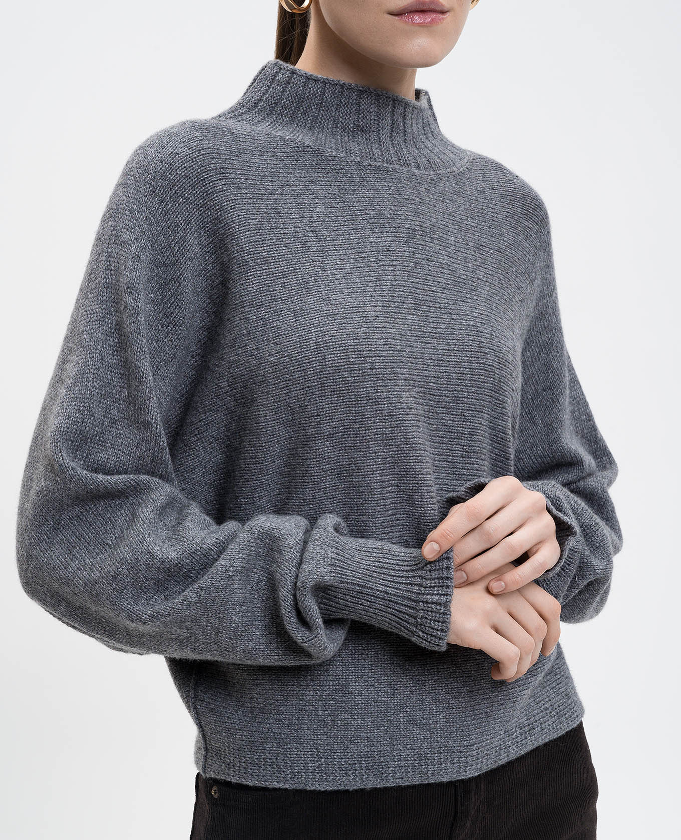 

Gray sweater with wool and cashmere Twinset, Grey