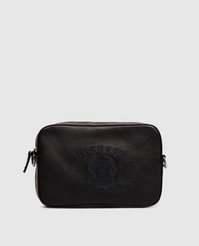 Iceberg Black leather bag with embroidery 72046851