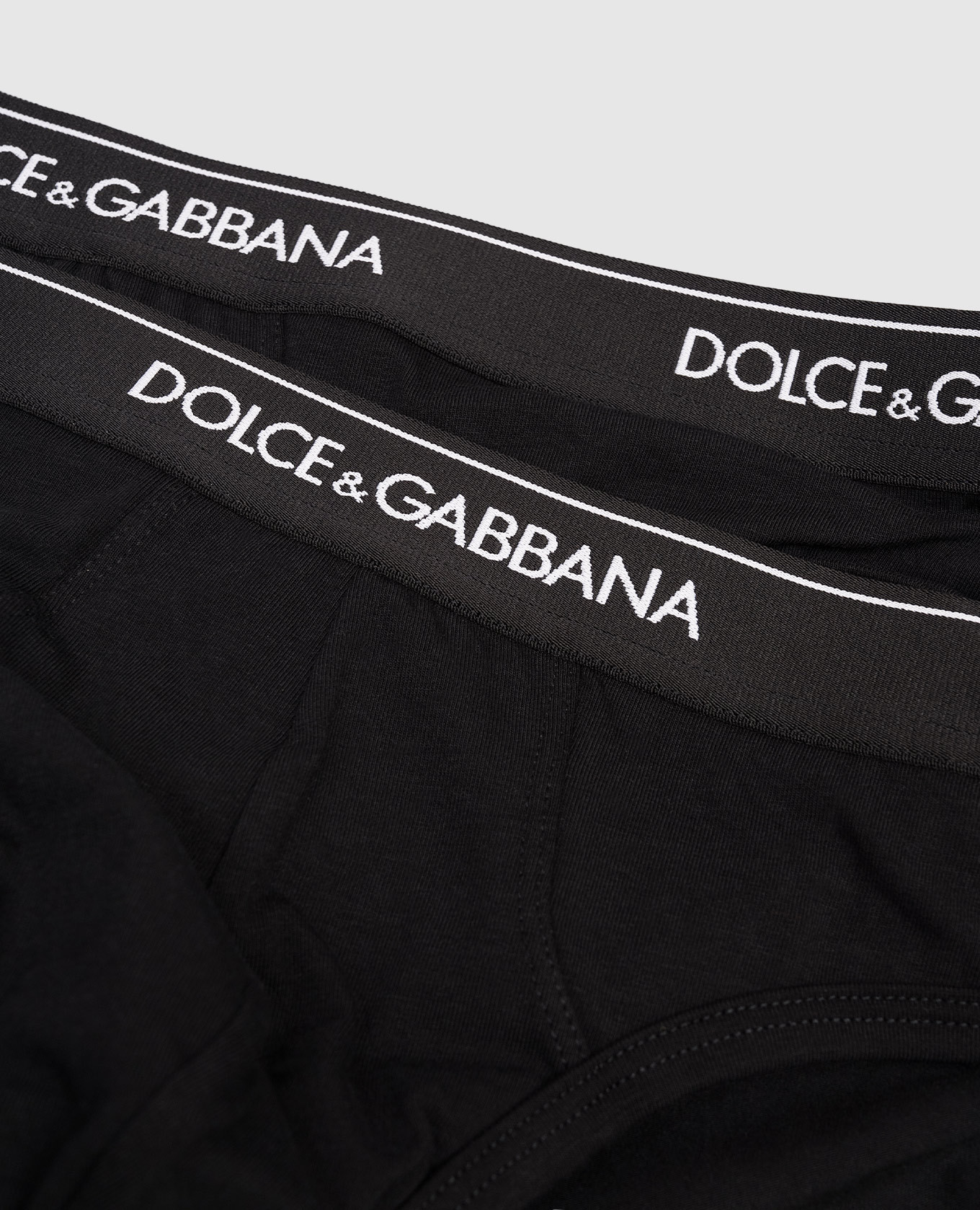 

Set of black briefs with logo pattern Dolce&Gabbana
