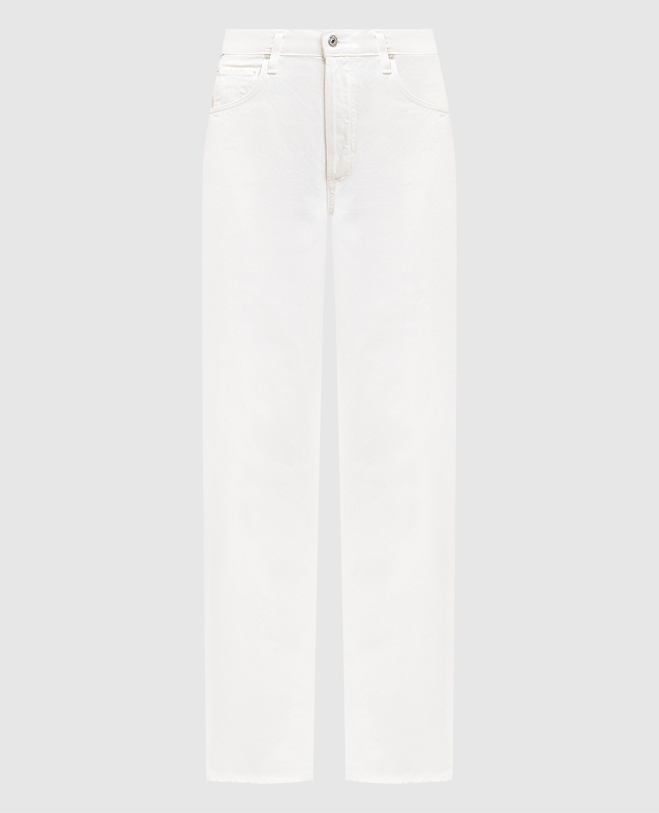 Ayla white jeans with logo patch CITIZENS OF HUMANITY