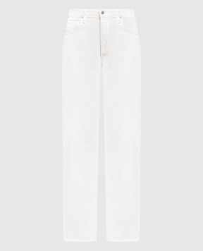 CITIZENS OF HUMANITY Ayla white jeans with logo patch 2053B1248