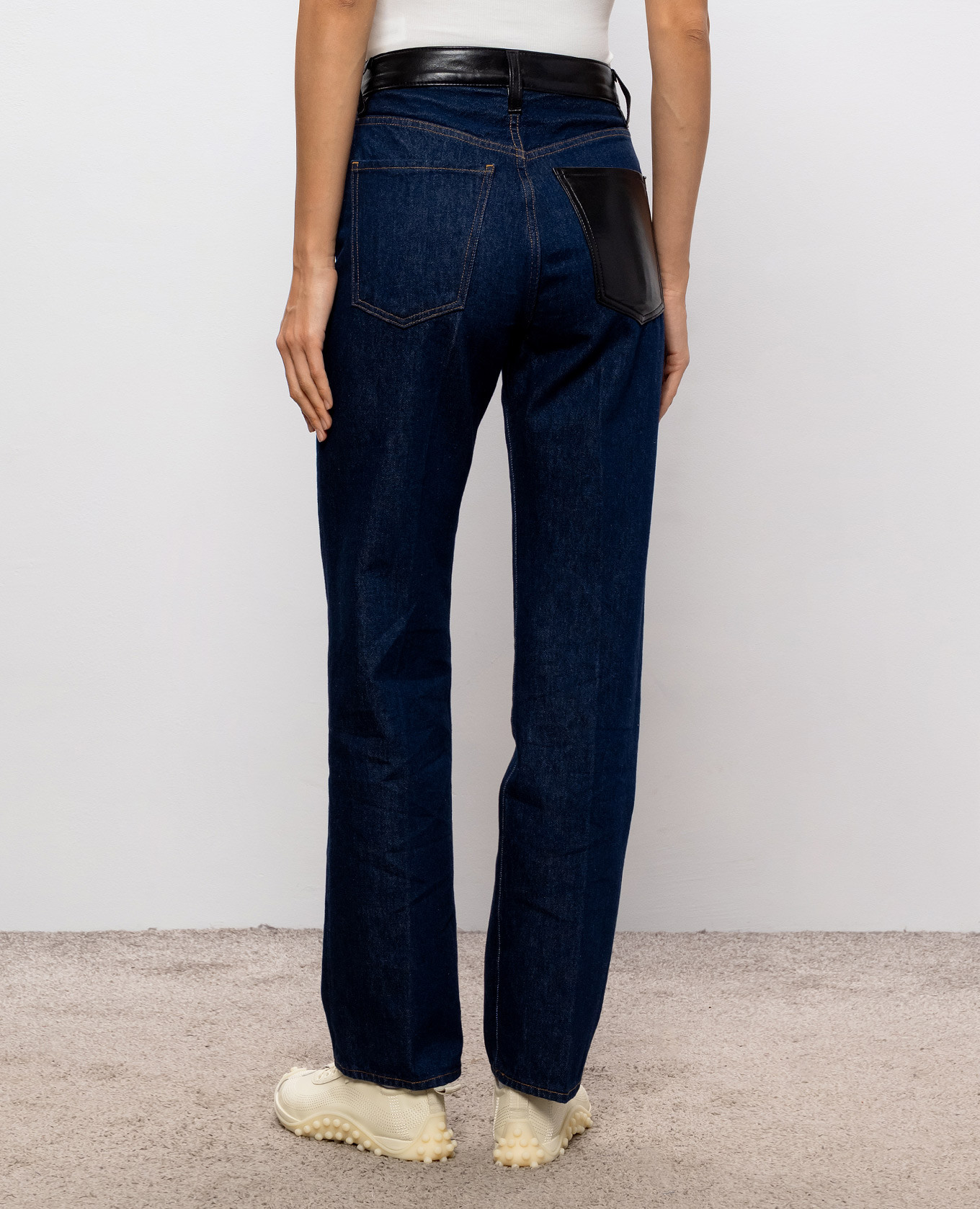 Morgan blue jeans with inserts AGOLDE 4