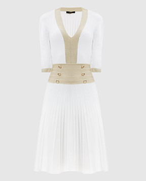 Twinset White dress with lurex 261AP3110