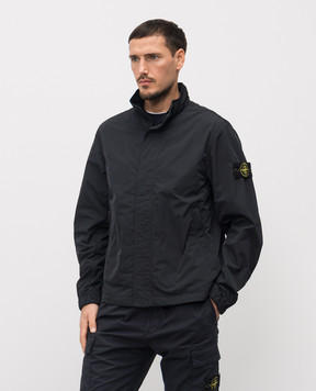 Stone Island Black jacket with logo L1S154100033S0026