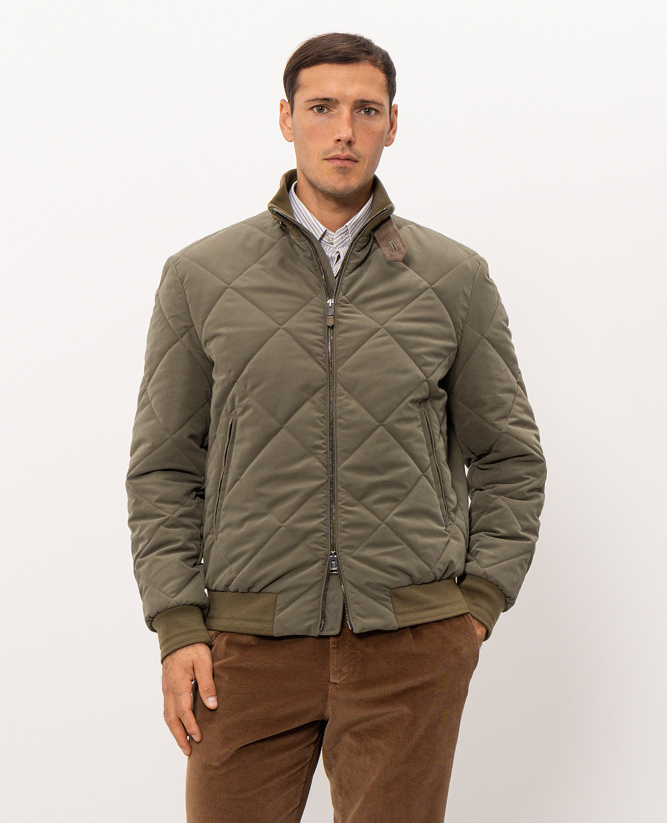 Khaki jacket Canali 3
