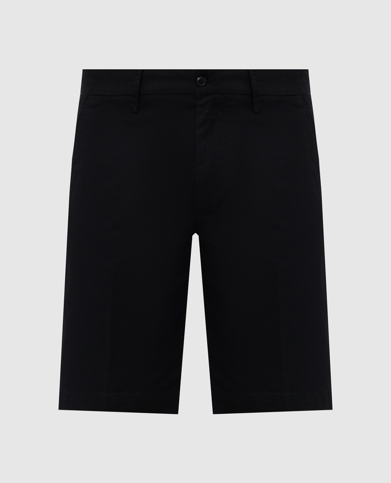 Black cotton shorts