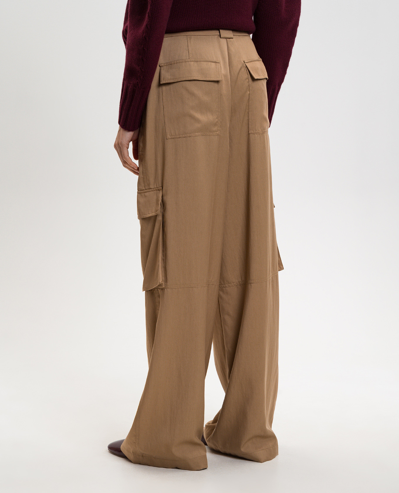 

Brown cargo pants with belt Simkhai