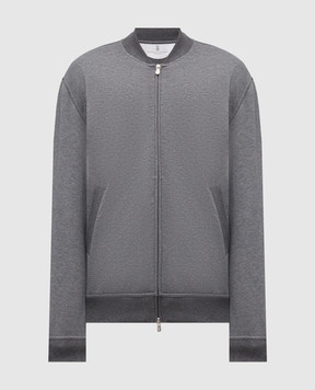 Brunello Cucinelli Grey melange sports jacket MW8639072G