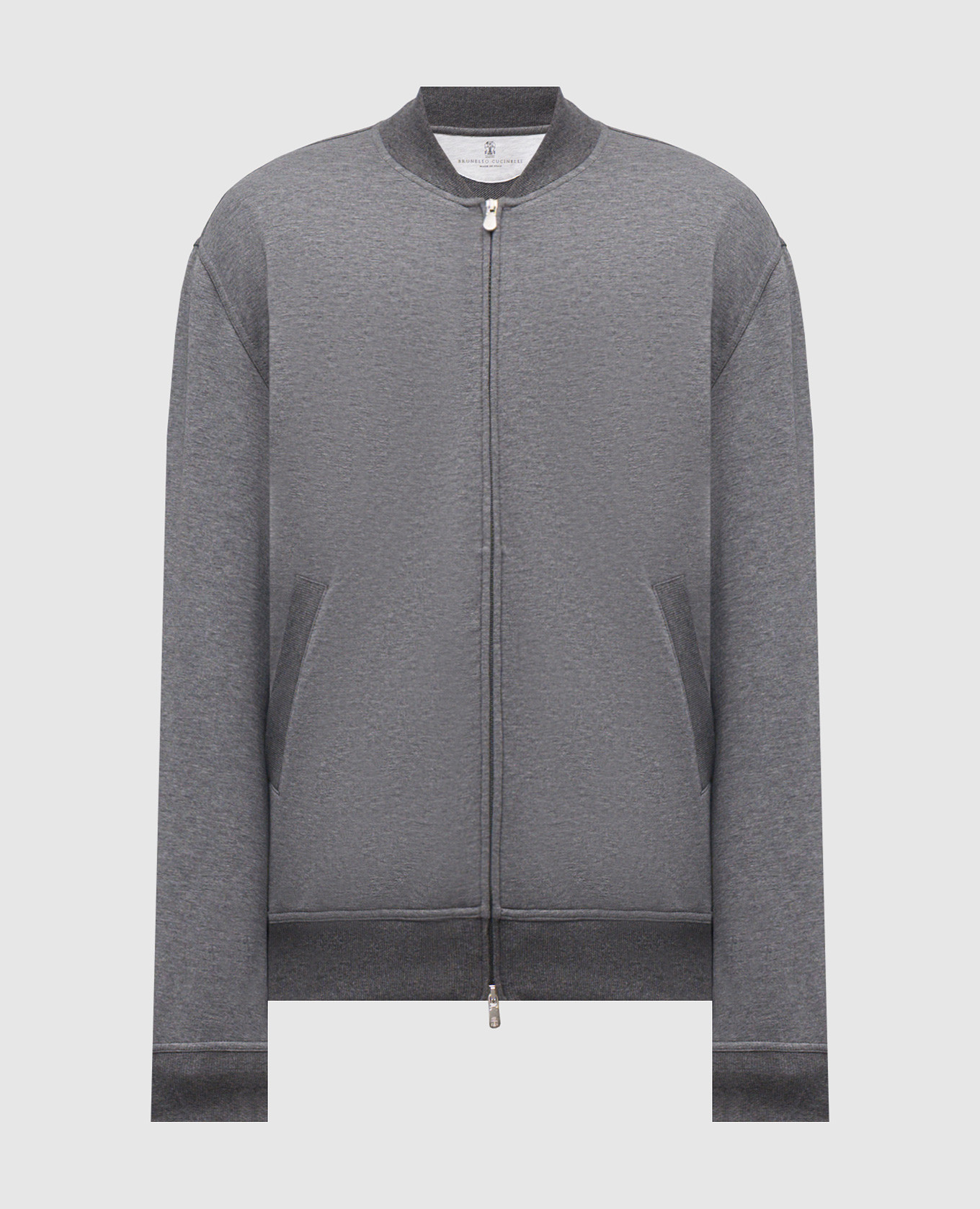 

Grey melange sports jacket Brunello Cucinelli