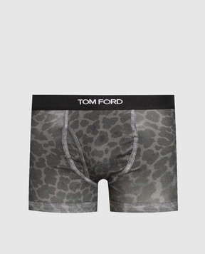 Tom Ford Grey printed boxer briefs T4LC31230