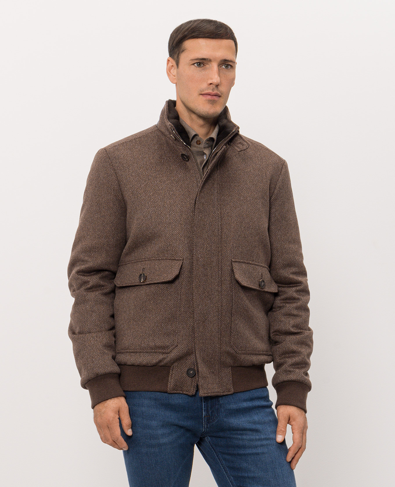 Brown cashmere jacket Stefano Ricci 3